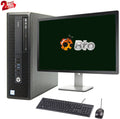 Mouse, CPU 1TB HDD, WiFi, DVD, G4400 New HP & Pro Ram, Desktop 3.3GHz Intel (Refurbished) G2 Win10 Keyboard LCD, 8GB Pentium PC Pre-Owned Computer 22" 600
