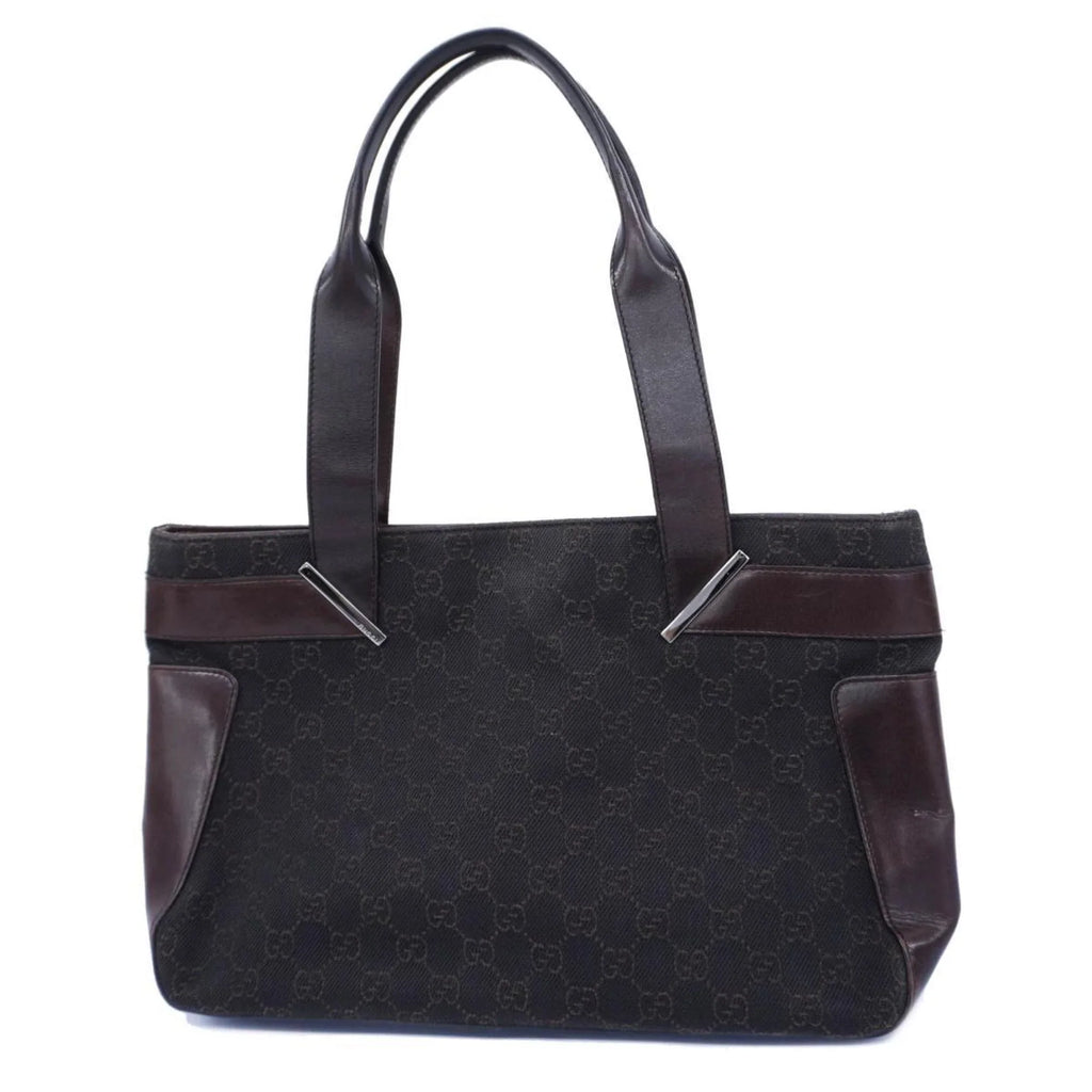 Women's 73983 Tote Gucci Brown Pre-Owned Bag Denim (Good)