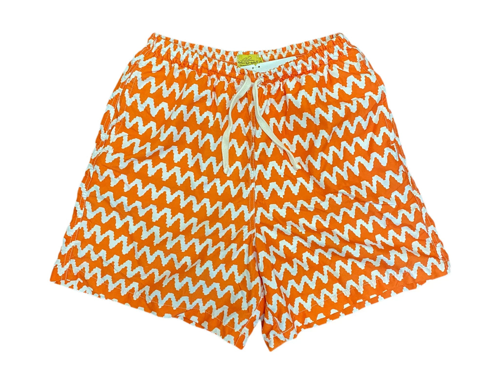 Short Arlo Large Men's Swim Orange Tulum Roberta Roller Rabbit