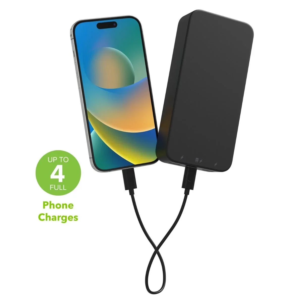 mophie Fast Large 20W XL USB-C 2023 (1) mAh Internal and Port, Travel-Friendly - (2) Battery, Charging PD USB-A Bank Input/Output Ports Power 20,000 Powerstation