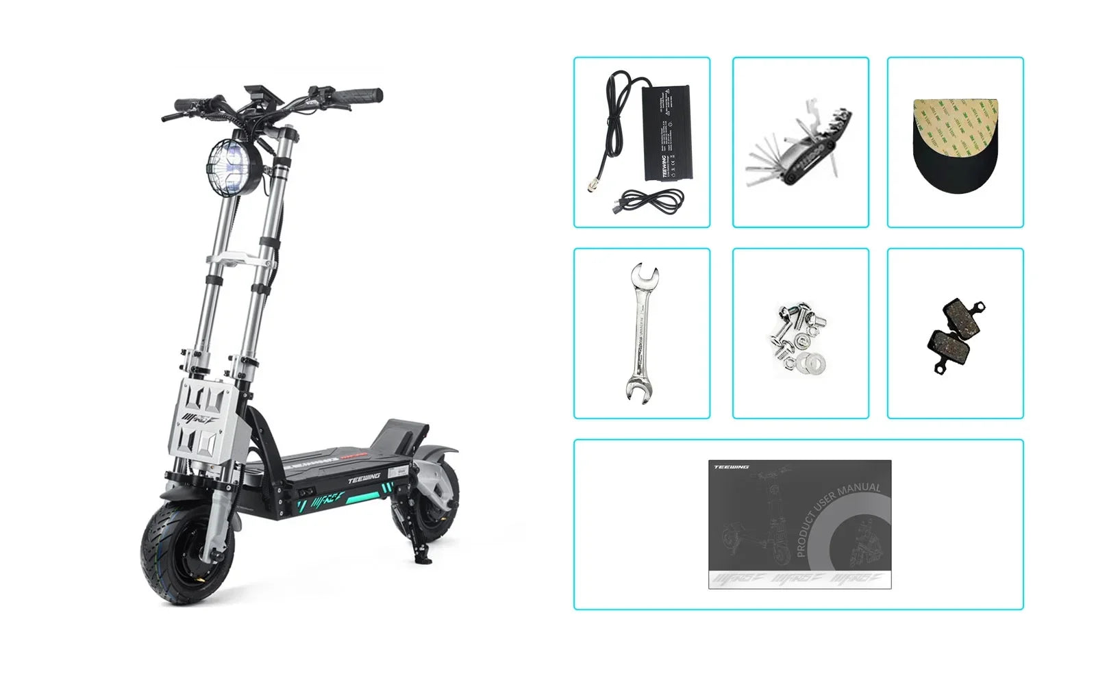 a Motor Mars Dual Teewing Scooter 6000W for Battery Performance Combines Adults 6000W High-Capacity 60V Electric 35AH With
