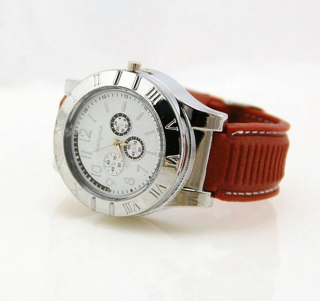 Flameless Strap Watch USB Watch USB Lighter Windproof Outdoor Men's Gift Rubber Rechargeable