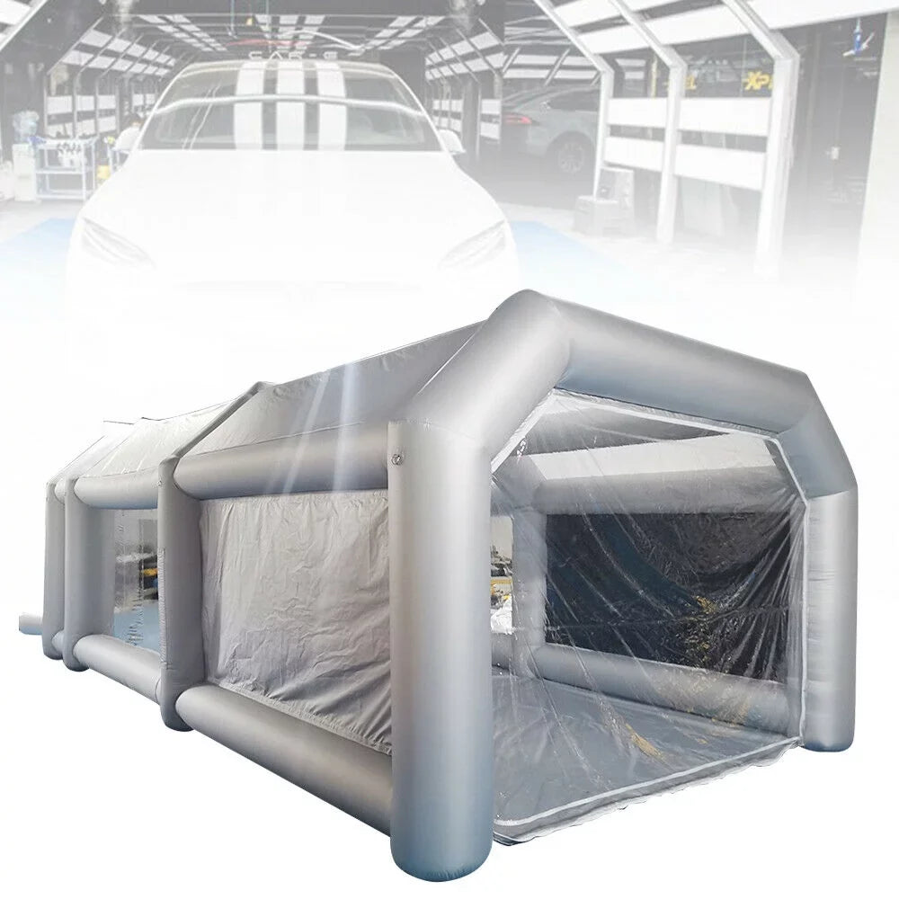 Tent Large 6x3x2.5m Air Car Paint Booth with Portable OUKANING Paint Filter Inflatable Car