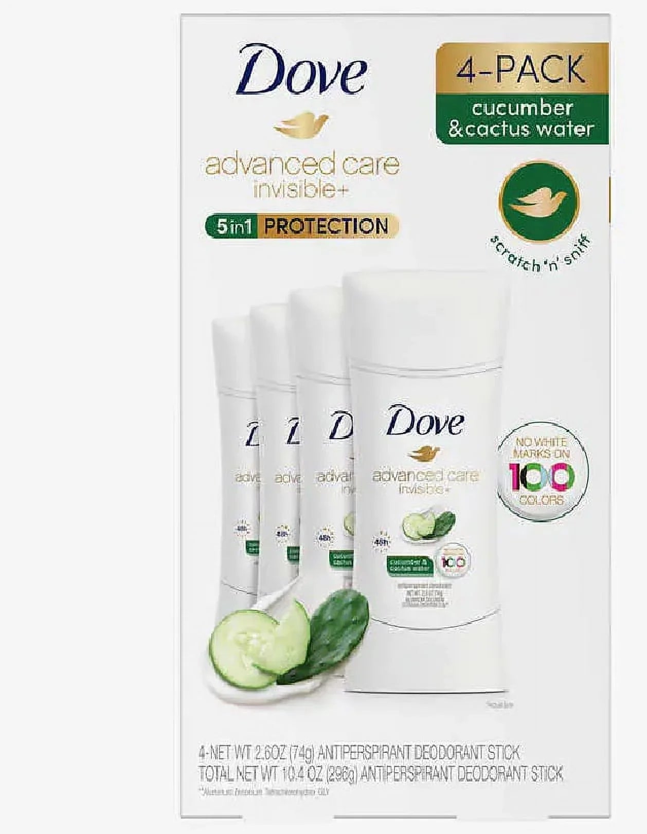 Cactus 10.4 Total 1 & 4 in - 5 2.6 Oz. Pack Cucumber each, Dove of Protection. - Oz. care water - Advanced invisible