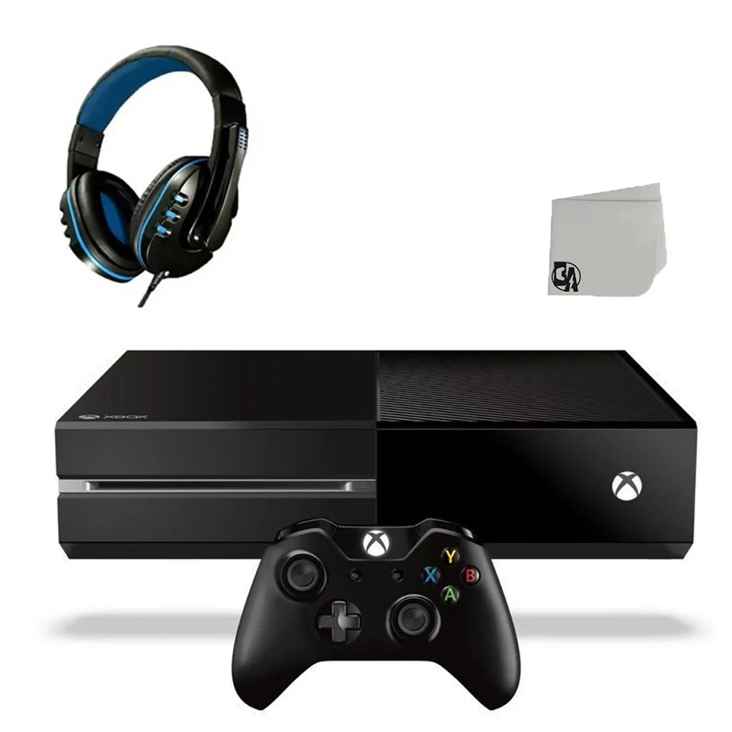 Original With Headset Gaming Black Xbox Used AXTION Console 500GB One Microsoft BOLT Bundle
