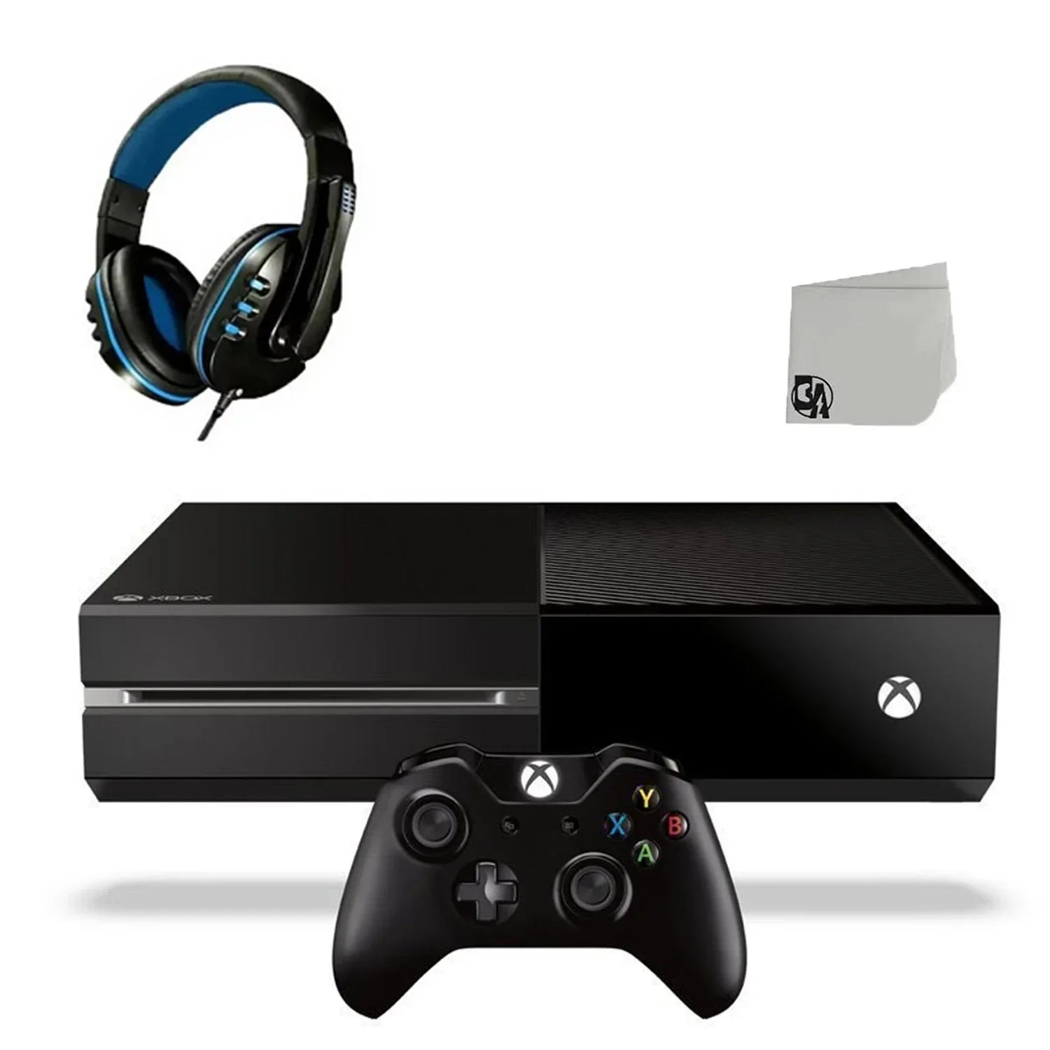 Original With Headset Gaming Black Xbox Used AXTION Console 500GB One Microsoft BOLT Bundle
