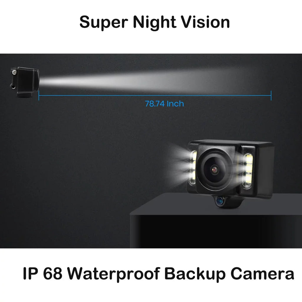 Trucks, Mirror Look Oem System for for View Camera Super Rear Camera Vehicles Car Wireless Camera Vision Backup Night Backup Auto-Vox Reversing (T1400U)