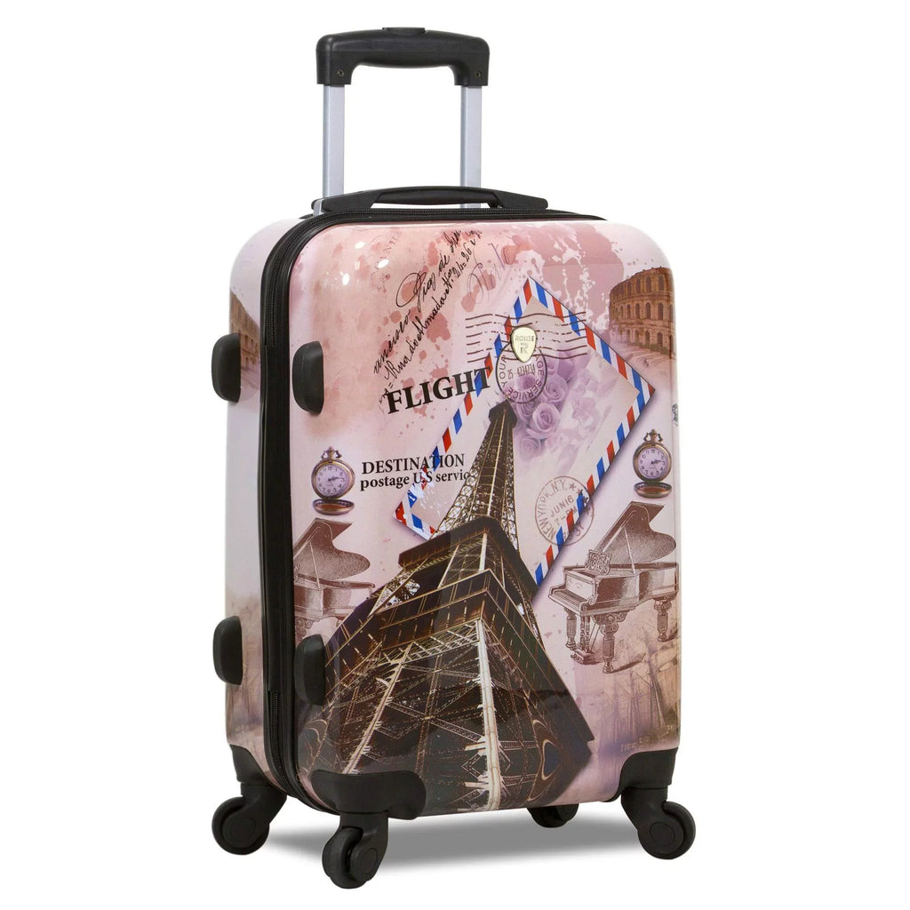 3-Piece Traveler Spinner Paris Set Hardside Luggage Collection World