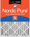 1 Plus Pack Filters Air 15 Pure Pleated (3 20x24x4 Nordic 5/8) Carbon MERV