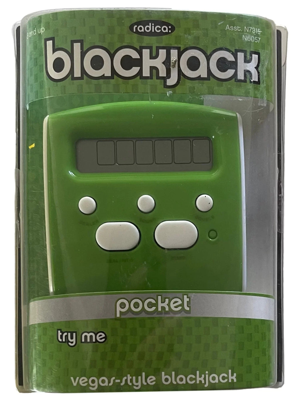 Handheld Radica Blackjack Jack Electronic Game Black Sized Pocket