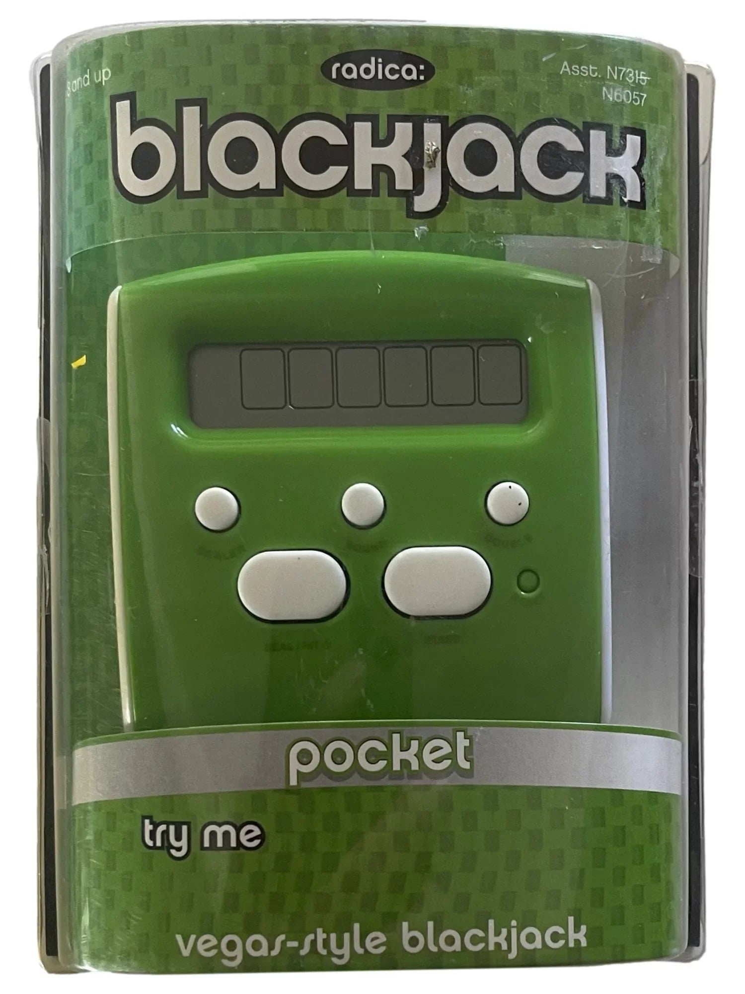 Handheld Radica Blackjack Jack Electronic Game Black Sized Pocket