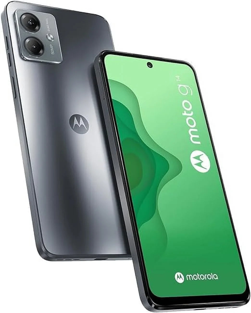 Model Moto | | G14 Rear (4/128GB) Display LTE (2023) 4G 13 SIM | International 6.5" Battery IPS - 5000mAh Camera Android (Steel 50MP Gray) | Dual LDC Motorola