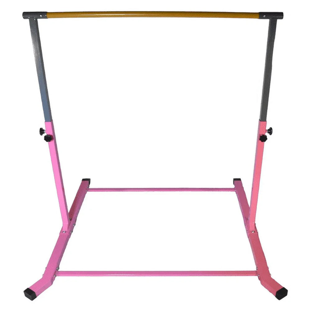 Adjustable Kip 5-Star Kids, for Equipment Bar Training Pink, Home Gymnastic Heavy-Duty, Gym 3-5FT,