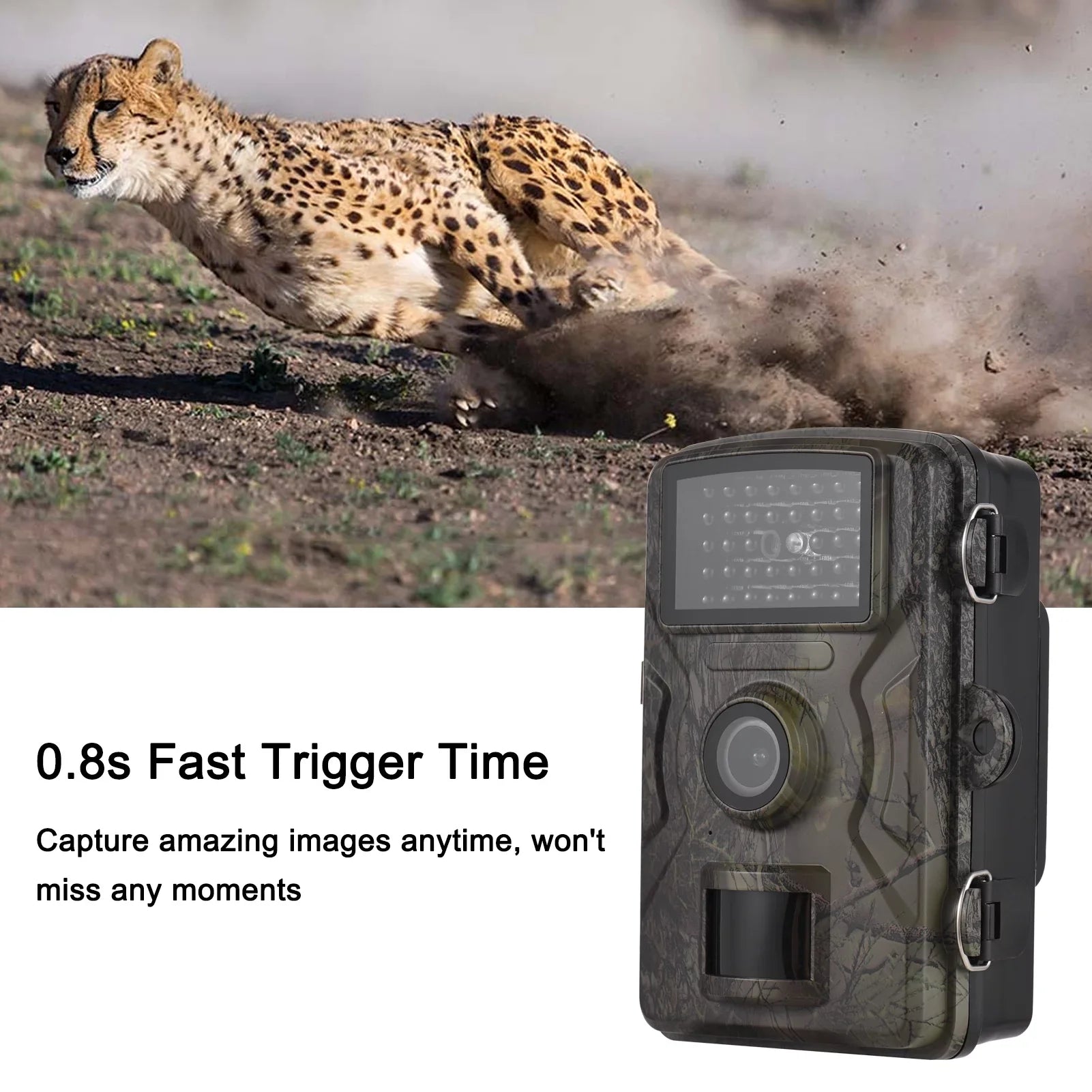 with 1080P Eccomum Camera Inch Trigger 16MP Night Color Wildlife Infrared Time Tracking Trail Motion Camera Supports 2.0 TFT 0.8s Vision Waterproof Camera IP66 Screen Activated