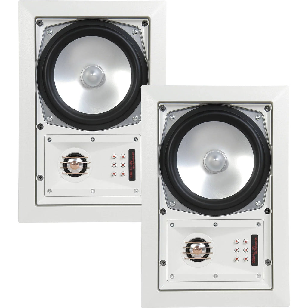 '- Ceiling total) - pair, 8 4 SpeakerCraft speakers Three Includes MT6 of (Multipack White Grill In-Wall Speaker or