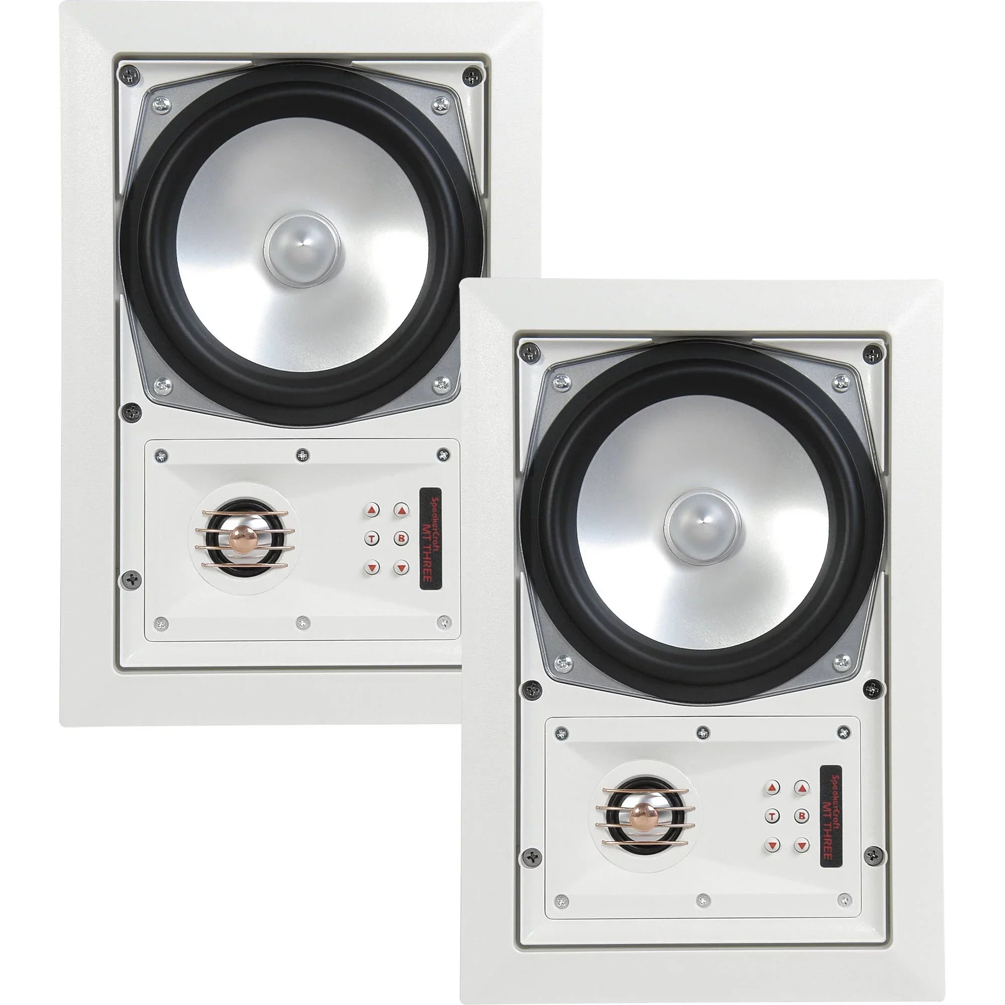 '- Ceiling total) - pair, 8 4 SpeakerCraft speakers Three Includes MT6 of (Multipack White Grill In-Wall Speaker or