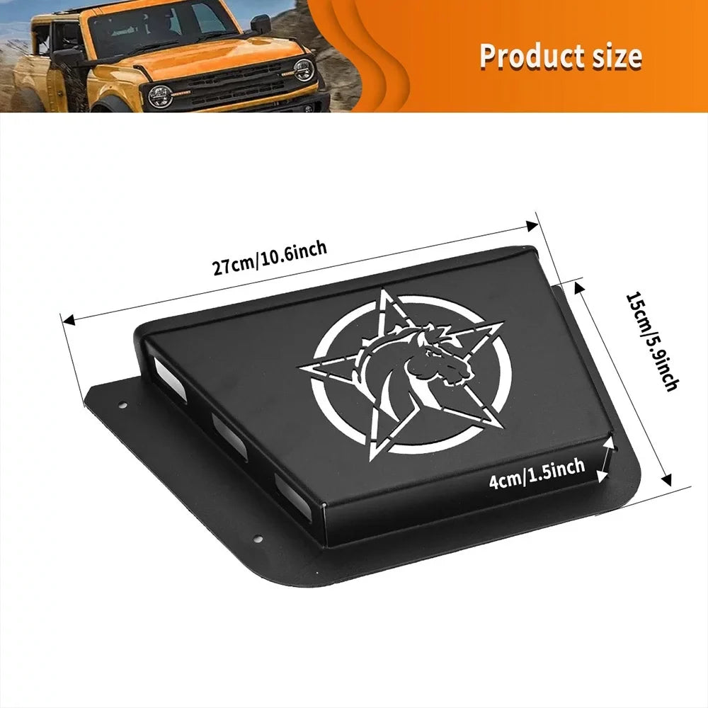 Bronco Panel Door 2/4 Organizer Scratch for Metal ALLTIMES Ford EDITION), Resistance,1 Box Dust Black Pocket Rear Proof 2021+(OFF-ROAD Water Proof Pair for Door
