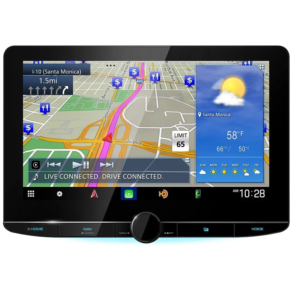 Receiver 10.1" Dashboard DRV-N520 & Camera New DNR1007XR HD Kenwood Navigation Full