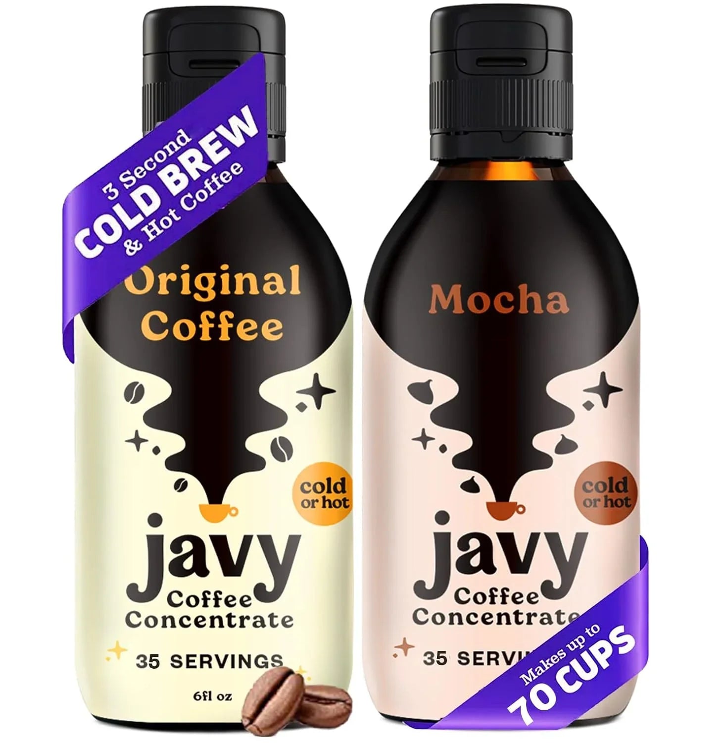 Bundle, Cold Flavor Pack, Coffee & Variety Brew Coffee gifts, Original 2 Cold Coffee Concentrate Seconds, in Javy ounces Ice 12 Coffee Drinks Mocha &