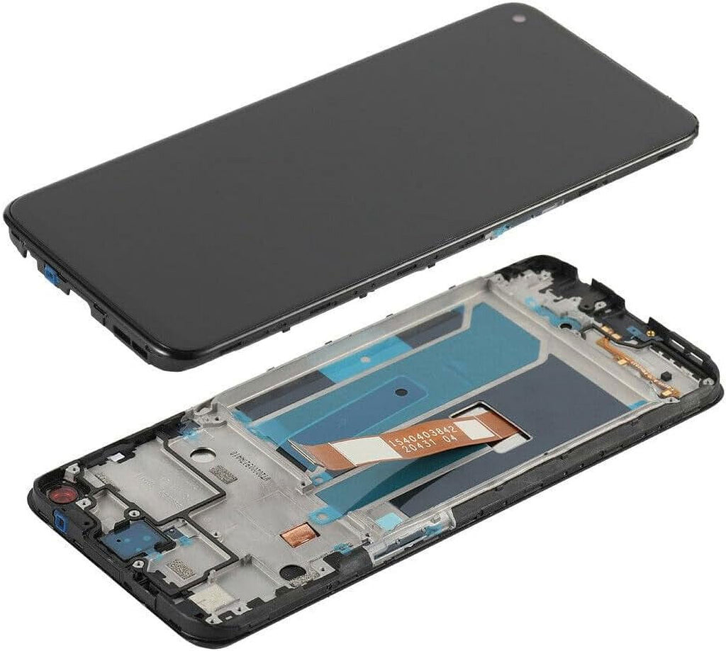 6.49" for Touch Display Replacement BE2028 BE2026, BE2025, for LCD 5G with One N100) Digitizer Nord Nord Plus Assembly N10 BE2029, Screen Frame(Not