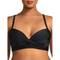 '+ Front S Shirred Waist Nicole Top 2Pc BLACK Miller Twist Bikini Bottom Hi