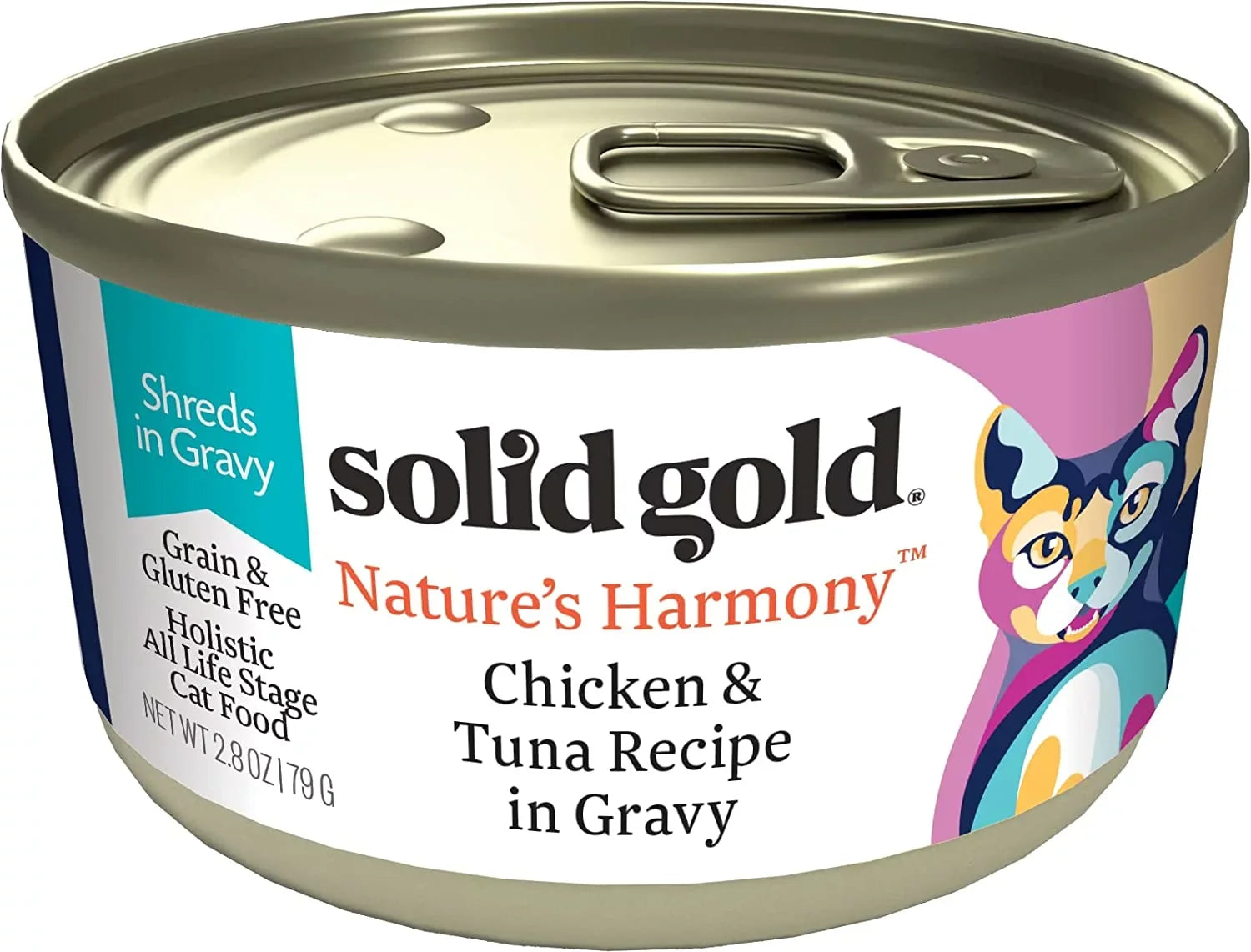 Tuna Grain in with 24 Harmony for Nature's Pack Support Food Cat Cat Free Stomach - Solid Digestive Made Food Food Gold & Wet Wet Chicken Shreds & Gravy - & - Cat Canned Gluten Real Sensitive Health