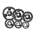 Grip Barbell lbs York Urethane Plates- Black Olympic - 5 Encased