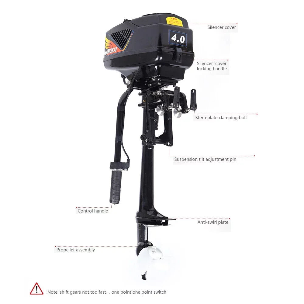 Motor Brushless Outboard Electric 48V HANGKAI Trolling Motor Boat Fishing Engine 1000W