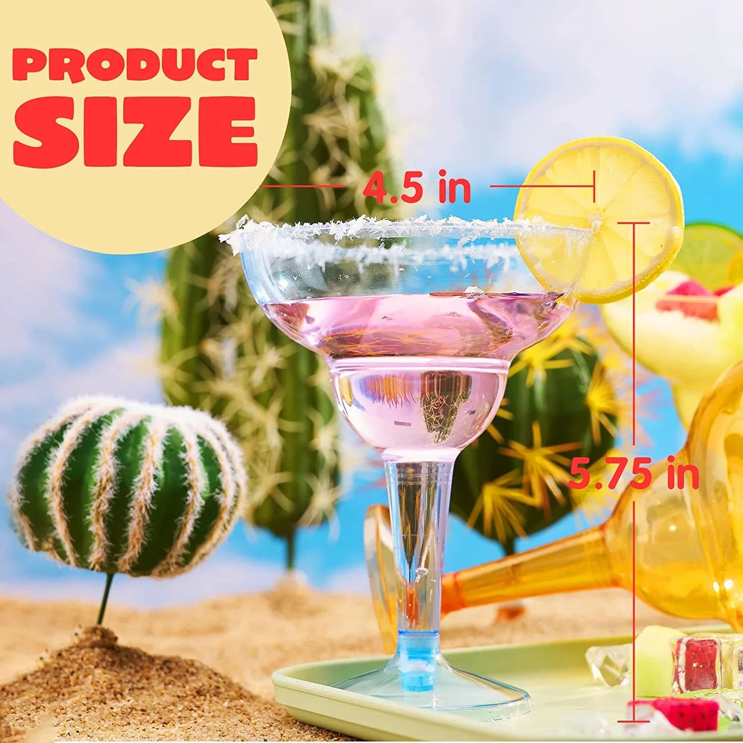 Pcs Mexican Cups Cinco Margarita De oz Fiesta Taco Decoration Party JOYIN Decorations,12 Plastic Fun,Plastic Party Cinco Glasses Party Mayo Glasses Margarita Theme Supplies for De 48 Mayo