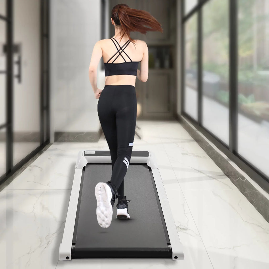 Control Jogging 2 Pad Home Remote Under Electric ZhdnBhnos Fitness Walking Treadmill in Portable Desk 600W 2.25HP Motorized 1 Running Machine
