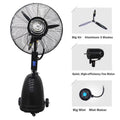 Spray Fan Industrial Dust Fan TECHTONGDA Humidification Electric Removal 30" Floor