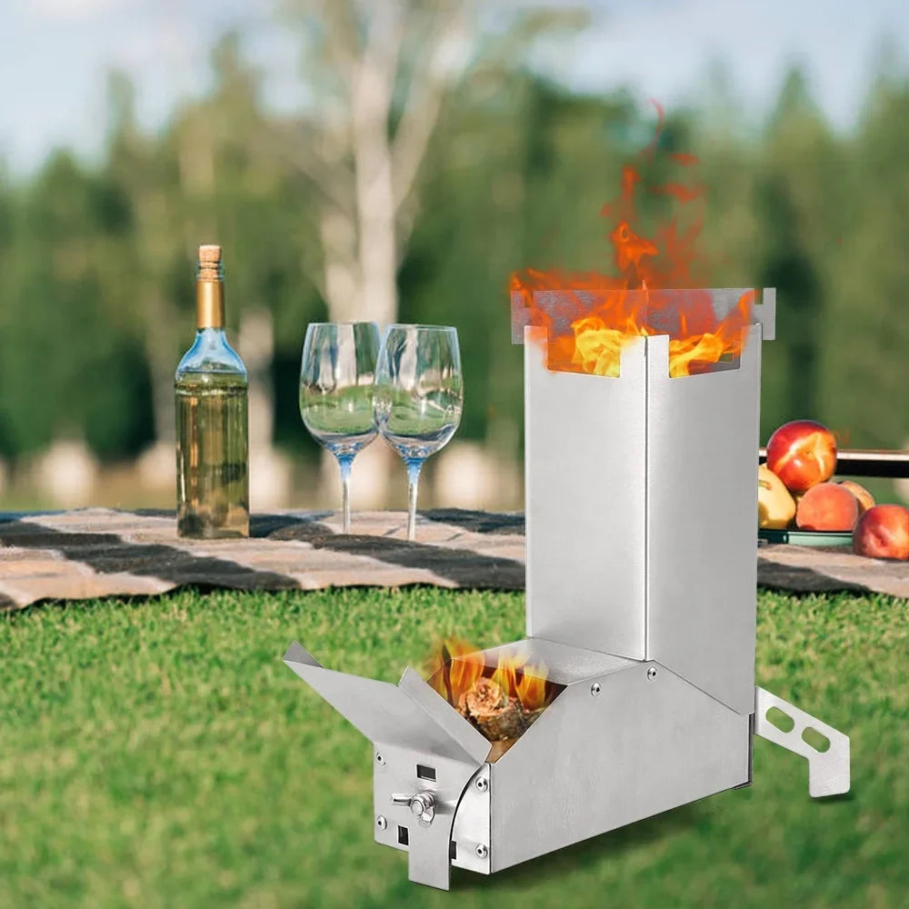 Stove Stove Wood Stove Picnic Stove HuntersTent Wood furnace,Tent Lixada Steel Stainless Wood Stove Stove Handle TentCollapsible Bbq Steel Wood Stove Camp With Stainless