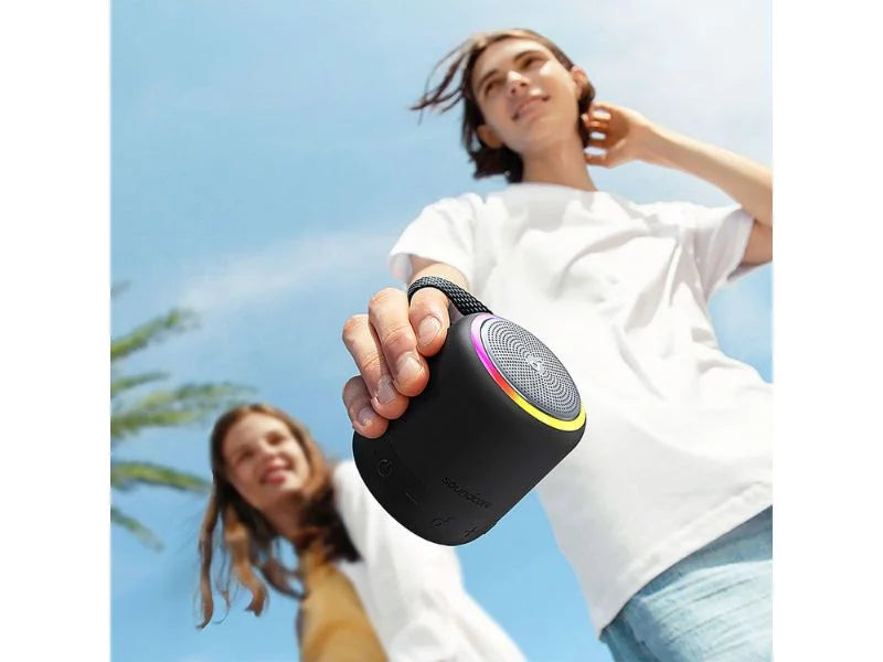 Playtime Black 3 B3127Z11 IPX7 Speaker 15H Pro Mini Waterproof Portable Bluetooth 2-Pack Soundcore