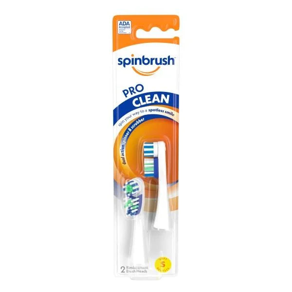 Heads Clean Pack - Brush Soft in Replacement Each & Arm Hammer Spinbrush 2 Pro 6