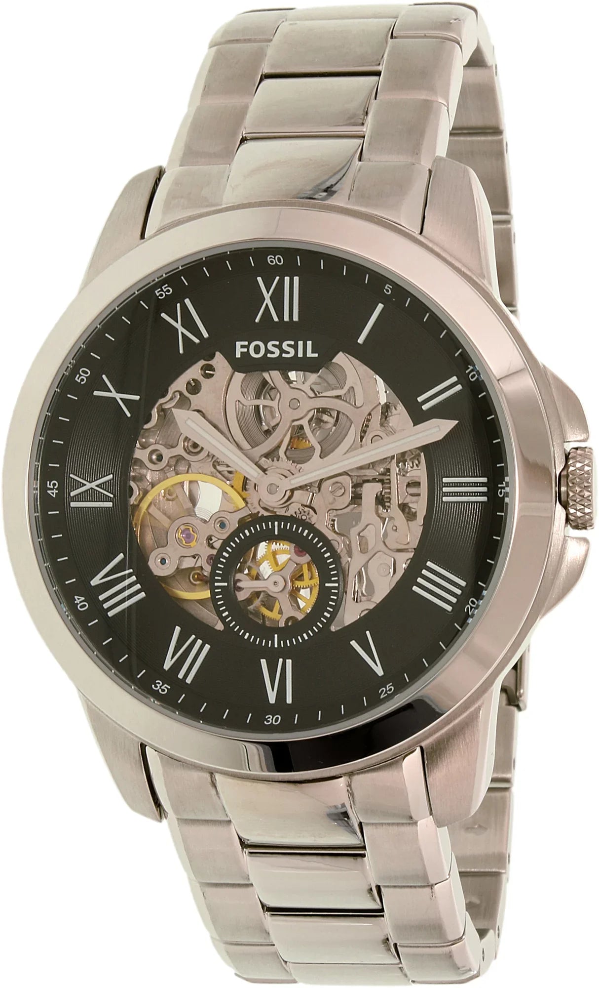 Crystal Fossil Men's ME3055 Watch Automatic Mineral Grant