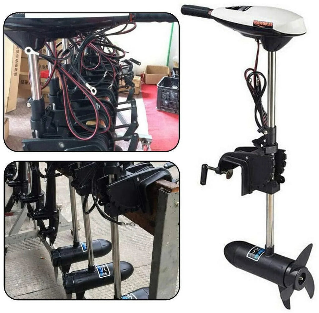Outboard Inflatable 65lb Fishing 660W Boat Outboard Electric 12V Boat Brush Motor Engine Engine Motor