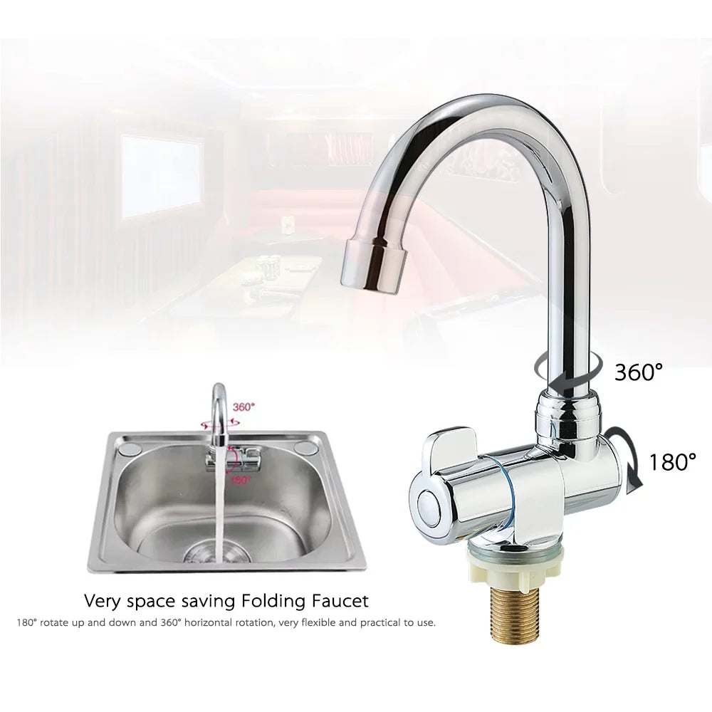 for Camper Travel Motorhome Mounted Vehicle Suzicca High-end Rotating Kitchen Deck/Wall Recreational RV Trailer