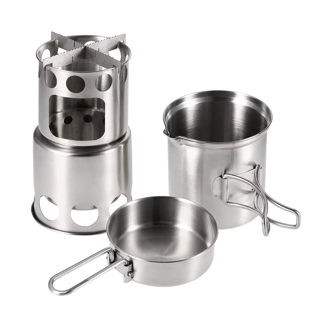 and Stove Wood Set, Tomshoo Activities Cooking for Compact Backpacking Burning Pot Ideal and