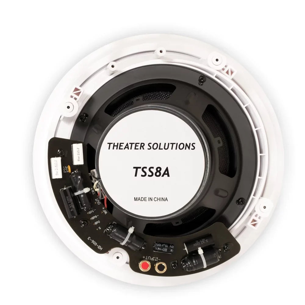 Home 4TSS8A 8" In Ceiling Speaker Theater Solutions Set Deluxe TSS8A 4 Theater Angled