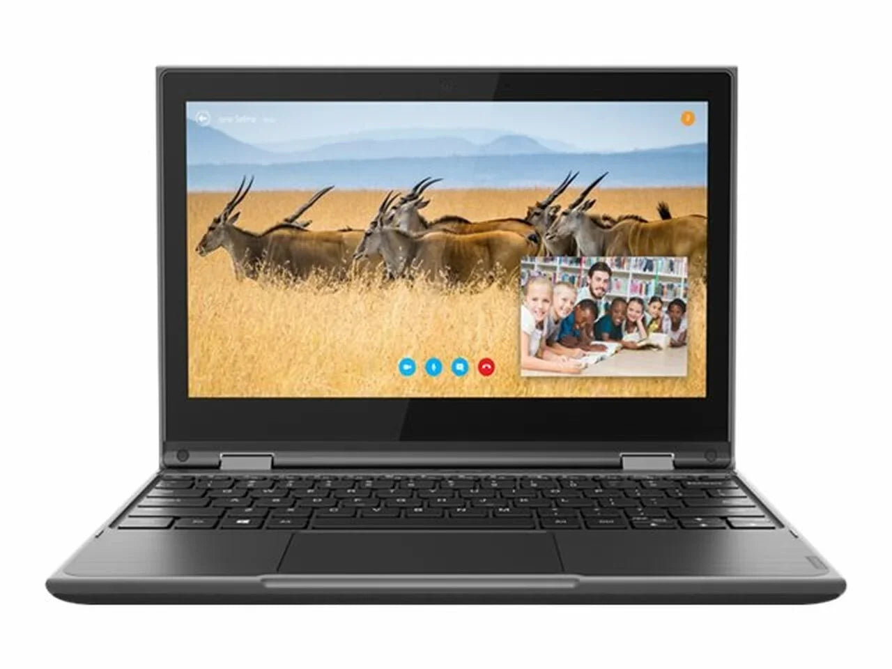 Webcam, OS MediaTek MTK Chromebook, Core, 11.6 RAM, Lenovo Quad HD, 300e 32GB 4GB (Fair) Pre-Owned Chrome inches eMMC, 8173C