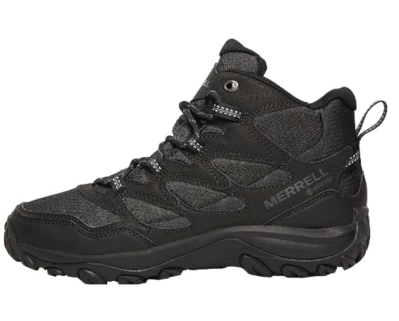 Mens Mid Merrell Boots Sport GTX West Black/Black J500203 Rim 12 Size US