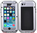 Scratch Grade Aluminum Military Heavy (Silver) iPhone Case 5 Duty Resistant Gorilla Glass Outdoor and Shockproof Metal Rugged Protection, Travel