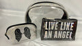 Like Show London Sequin Piece Clear Bags 3 Live Limited and Cosmetic An Makeup Shimmer Victoria's Fashison Angel Secret Black Wings Edition