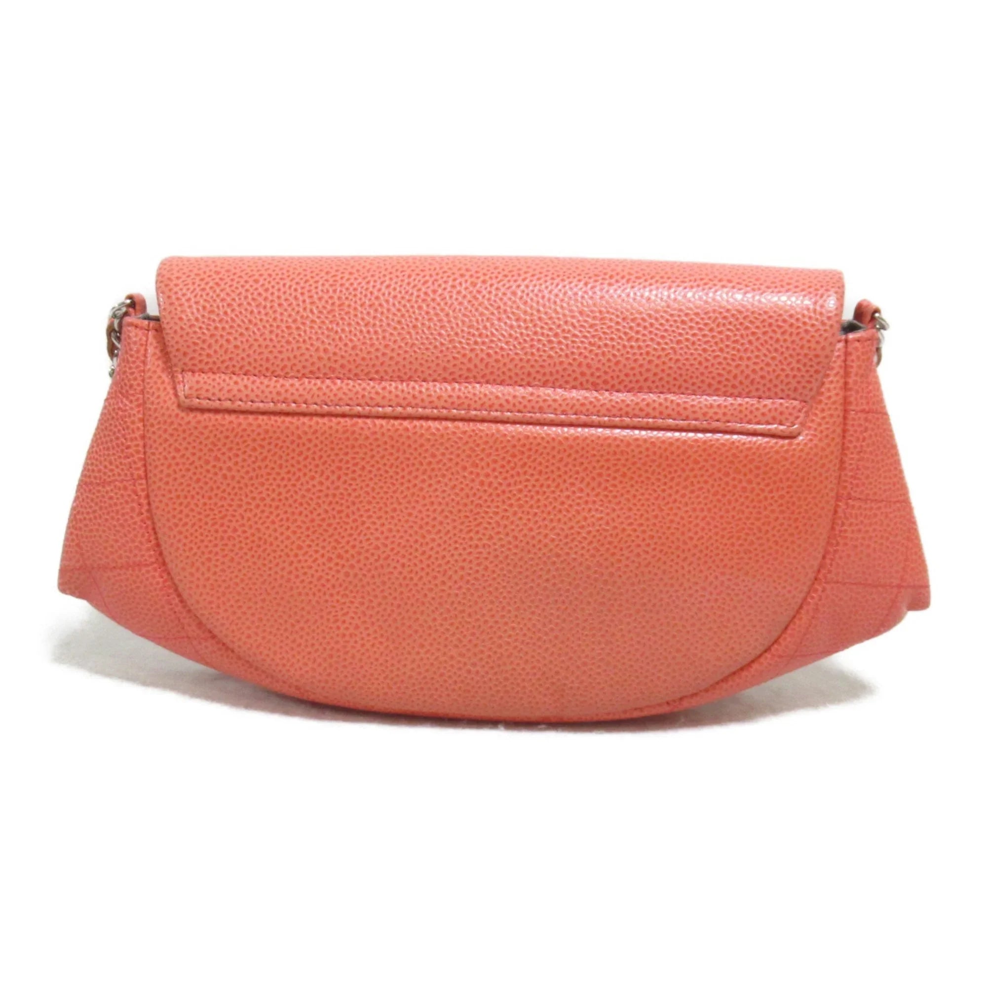 CHANEL wallet (Grained Chain Pre-Owned Calf) (Good) Caviar Skin Pink
