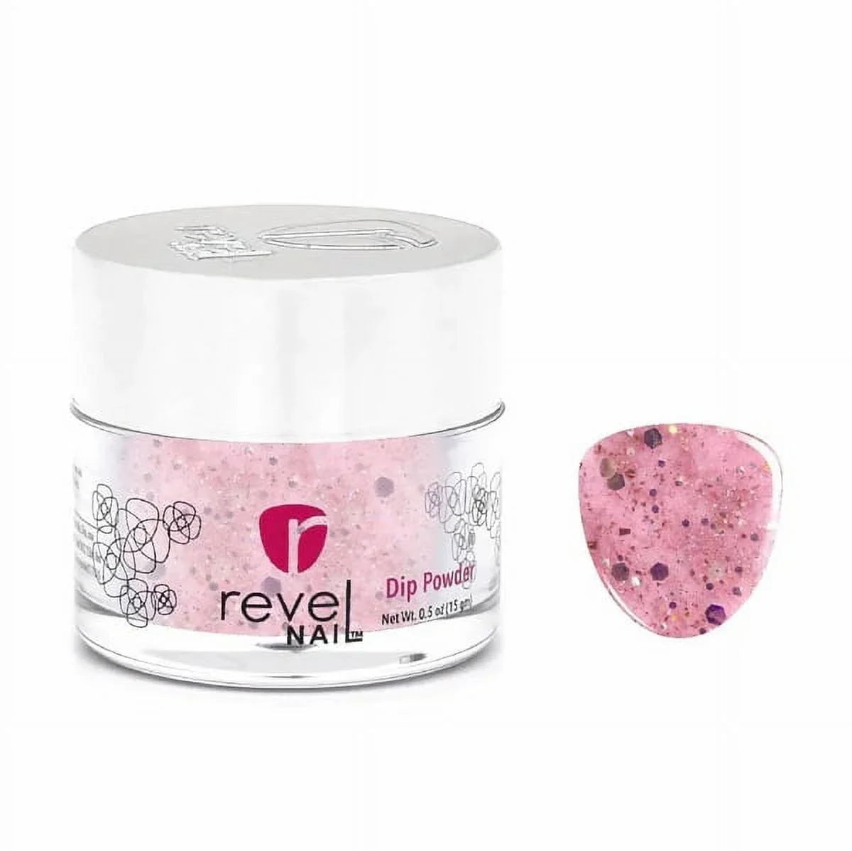 Nail Starter Revel with Liquids Kit Rose Dip Powder Quartz EZ Powder D444 oz 0.5