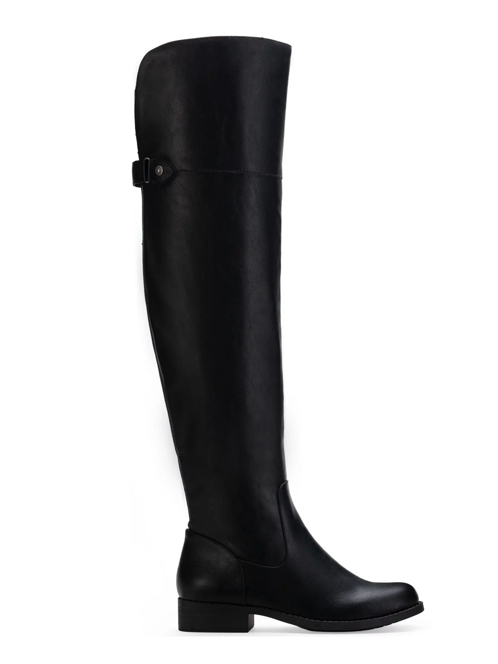SUN Resistant Black Gore Allicce 7.5 Cushioned Shoes Heel Slip Dress STONE Round Stretch M Block Zip-Up Boots Womens Toe