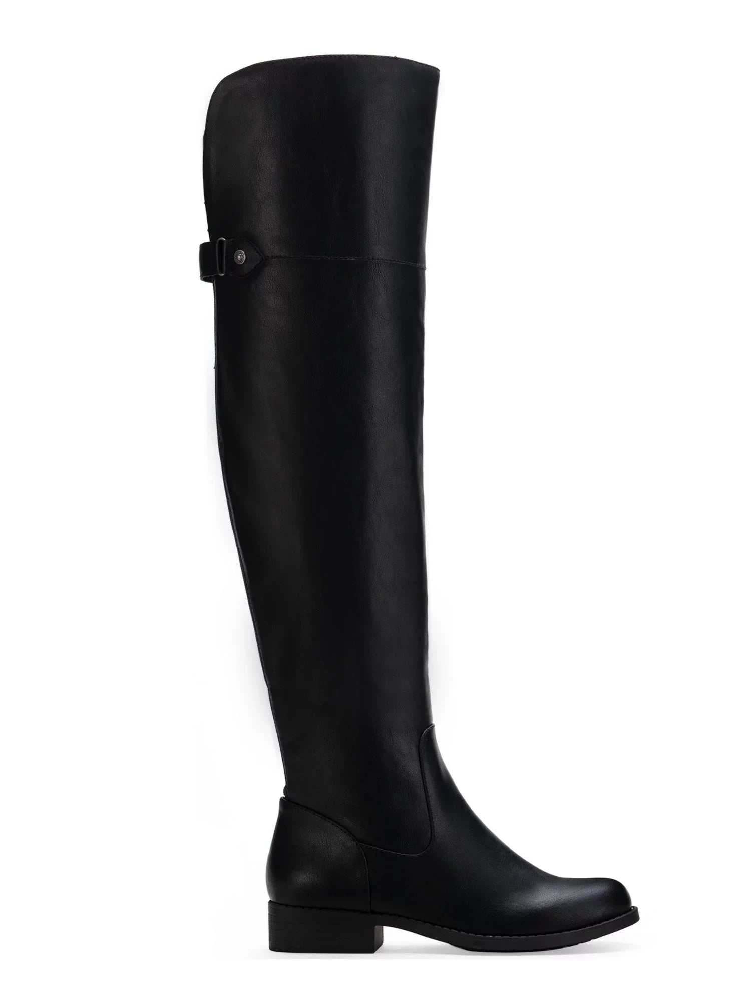 SUN Resistant Black Gore Allicce 7.5 Cushioned Shoes Heel Slip Dress STONE Round Stretch M Block Zip-Up Boots Womens Toe
