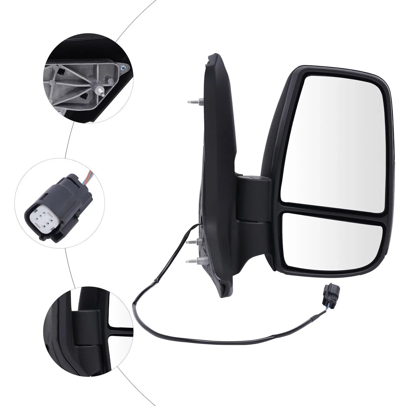 Ford 2015-2022 Right for Arm Side Mirror Transit 150 Rear View 350 Fits Short Passenger 250