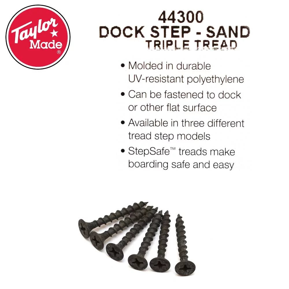 Triple Sandstone Made Step 44300 Tread Polyethylene Boat | Taylor Dock
