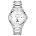 Silver Stainless Steel Classic Sport UConn Huskies Bulova Watch Men's